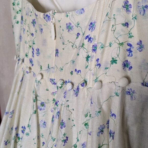 Selkie Blue Vine Roman Holiday Gown - Picture 5 of 7